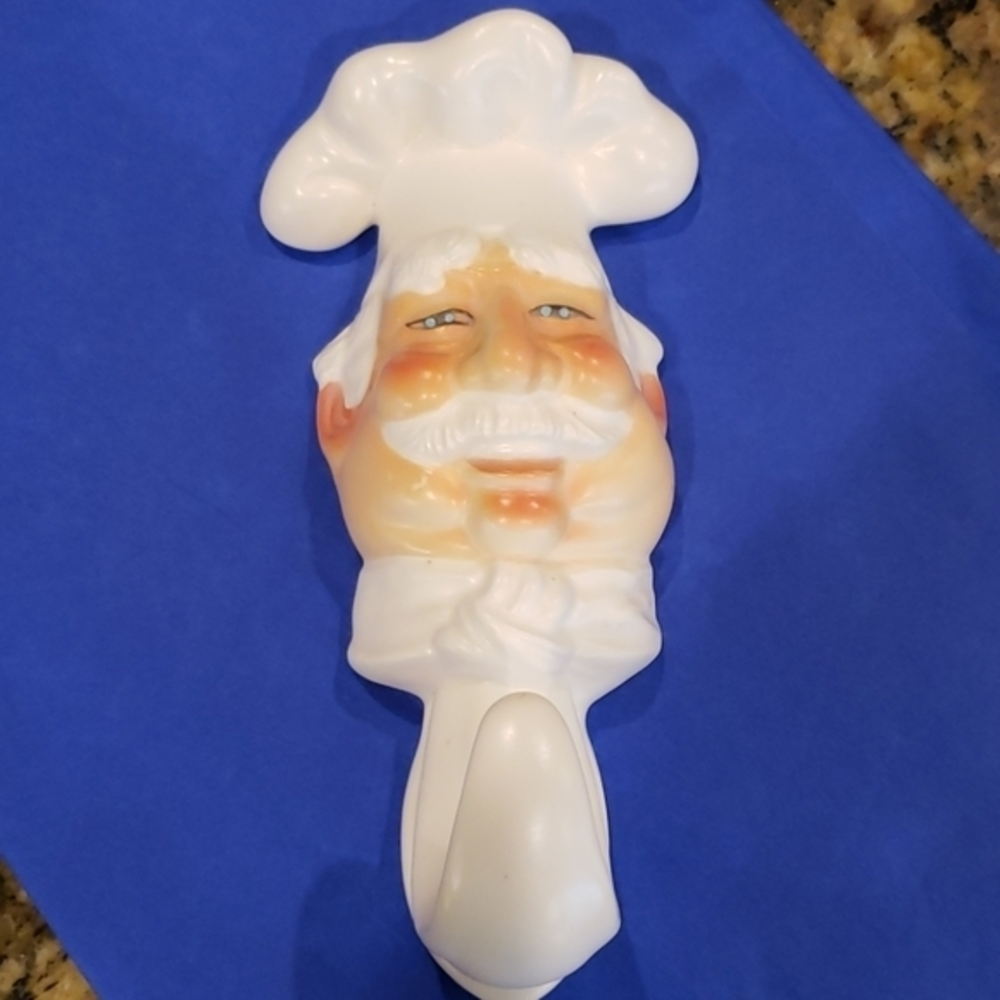 Dept. 56 Chef  Marked Linda Massopust  Japan  Holder Wall‎ Hook Chef Gifts